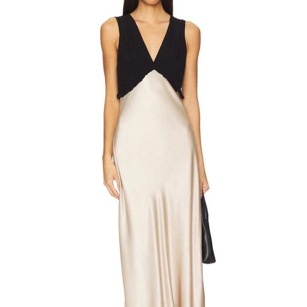 Rails Black and Cream Maxi Dress